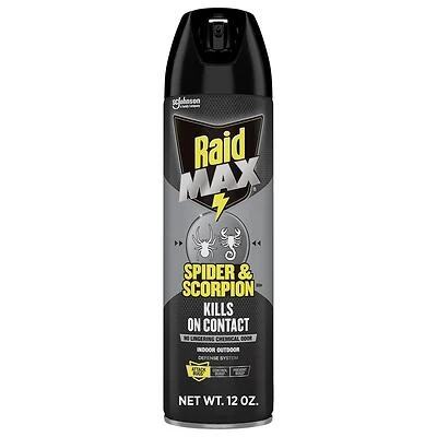Raid Max 71889 Spider & Scorpion Killer, 12 oz Aerosol