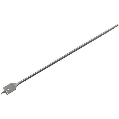 Milwaukee 48-27-0175 Boring Bit, 1/2 in Dia, 16 in OAL, Flat Flute, 1/4 in Dia Shank, Hex Shank