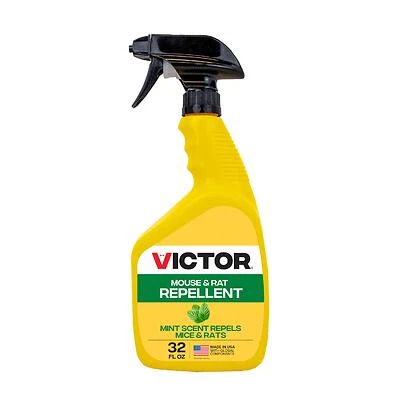 Victor M809 Mouse & Rat Repellent Spray, Ready-To-Use, 32 oz.