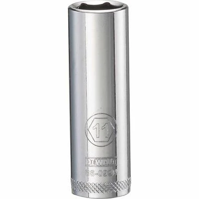 DeWalt DWMT86099OSP Metric Deep Socket, 6-Point, 1/4 In. Drive, 11mm