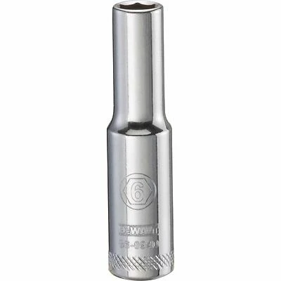 Metric Deep Socket, 6-Point, 1/4 In. Drive, 6mm