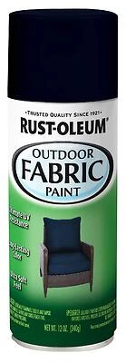 Rust-Oleum 358832 Specialty Outdoor Fabric Spray Paint, Navy, 12 Oz