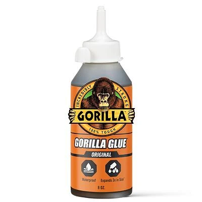 Gorilla 5000806 Original Glue, Waterproof & Expanding, 8 Oz