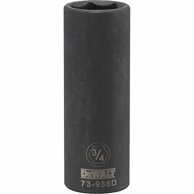 DeWalt DWMT73938OSP Deep Impact Socket, 6-Point, 1/2 In. Drive, 3/4 In.