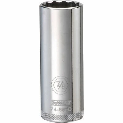 DeWalt DWMT74557OSP Deep Socket, 7/8 In., 1/2 In. Drive, 12-Point