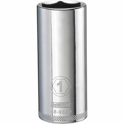 DeWalt DWMT88953OSP SAE Deep Socket, 6-Point, 1/2 In. Drive, 1 In.