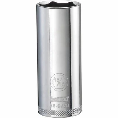 DeWalt DWMT88952OSP SAE Deep Socket, 6-Point, 1/2 In. Drive, 15/16 In.