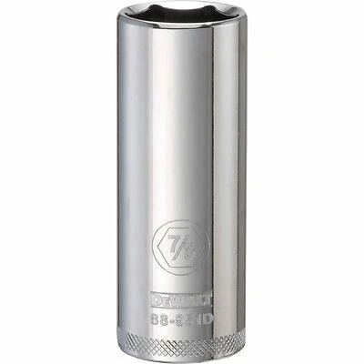 DeWalt DWMT88951OSP SAE Deep Socket, 6-Point, 1/2 in. Drive, 7/8 in.