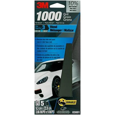 3M Wetordry 03001 Automotive Sandpaper, 1000 Grit