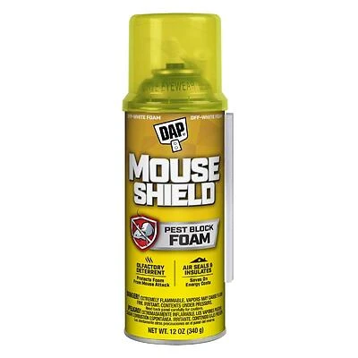 DAP Mouse Shield 7565012506 Foam Sealant, Pest Blocker, 12 Oz.