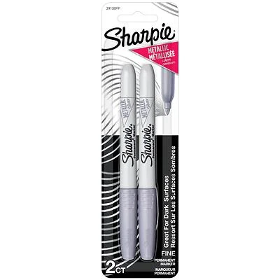 Sharpie 39108 Permanent Marker, Fine Lead/Tip, Silver Lead/Tip