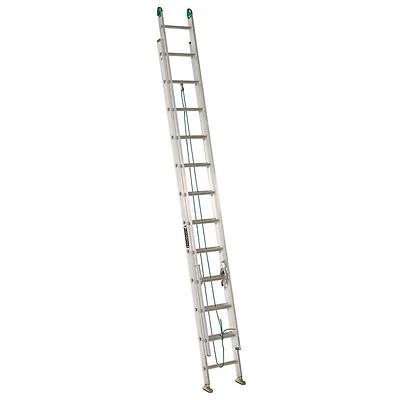 Louisville AE4224PG Extension Ladder, 24 ft, 225 lb
