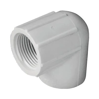 Ipex 90 Degree PVC Pipe Elbow, 3/4 In Socket x FPT, Schedule 40