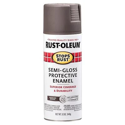 Rust-Oleum 7754830 Stops Rust Spray Paint, Anodized Bronze Semi-Gloss, 12 oz