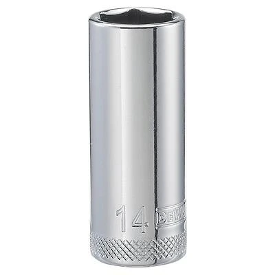 DeWalt DWMT86326OSP Metric Deep Socket, 6-Point, 3/8 In. Drive, 14mm