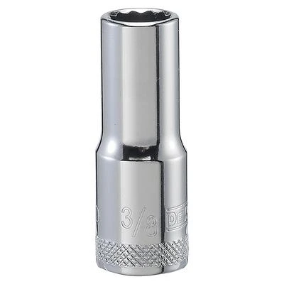 DeWalt DWMT74143OSP Deep Socket, 3/8 In. Drive, 12-Point, Vanadium Steel