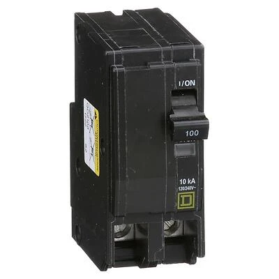 Square D QO2100CP 100-Amp Double-Pole Circuit Breaker, 120/240 VAC