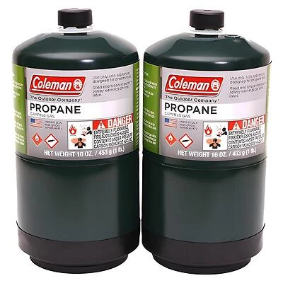 Propane Camping Cylinder, 16-oz., 2-Pk.